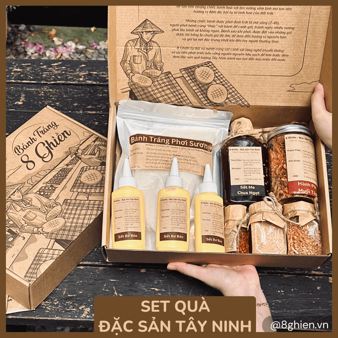 Set Quà Tặng Đặc Sản Tây Ninh - Bánh Tráng Phơi Sương