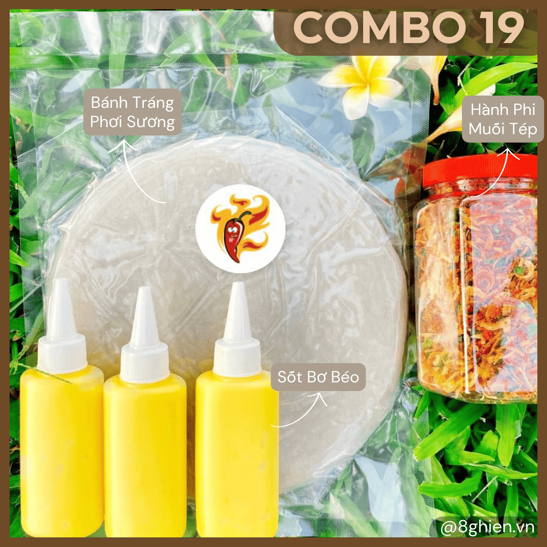 Bánh Tráng Phơi Sương Tây Ninh - Combo 500G Bánh Tráng (Combo 19) Bánh Tráng Phơi Sương Tây Ninh - Combo 500G Bánh Tráng (Combo 19) - Đặc Sản 8 Ghiền