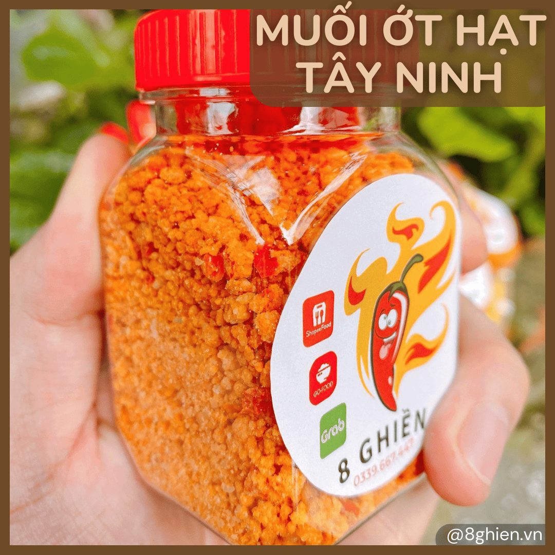 Hủ Muối Ớt Nguyên Hạt - Muối Trái Cây - Ảnh 1